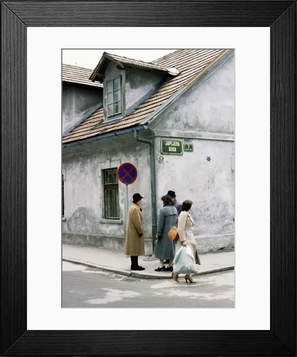 Framed Print : Ljubljana Street Corner Framed Print : Ljubljana Street Corner