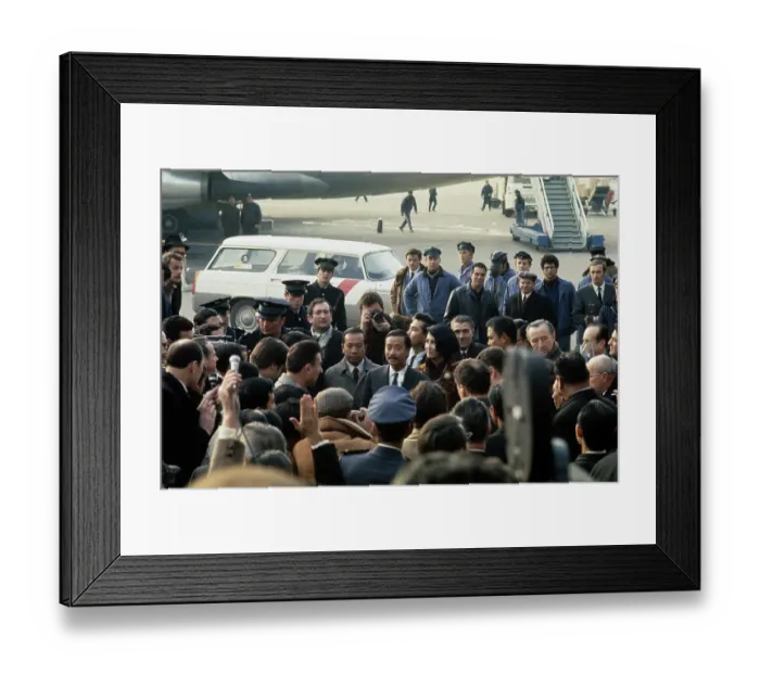 Framed Print : Nguyen Cao Ky At Paris Airport Framed Print : Nguyen Cao Ky At Paris Airport