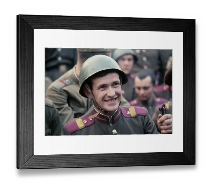 Framed Print : Soviet Army Soldiers In Prague Framed Print : Soviet Army Soldiers In Prague