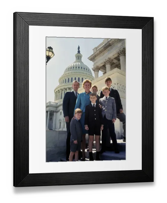 Framed Print : Charles Goodell And Family Framed Print : Charles Goodell And Family