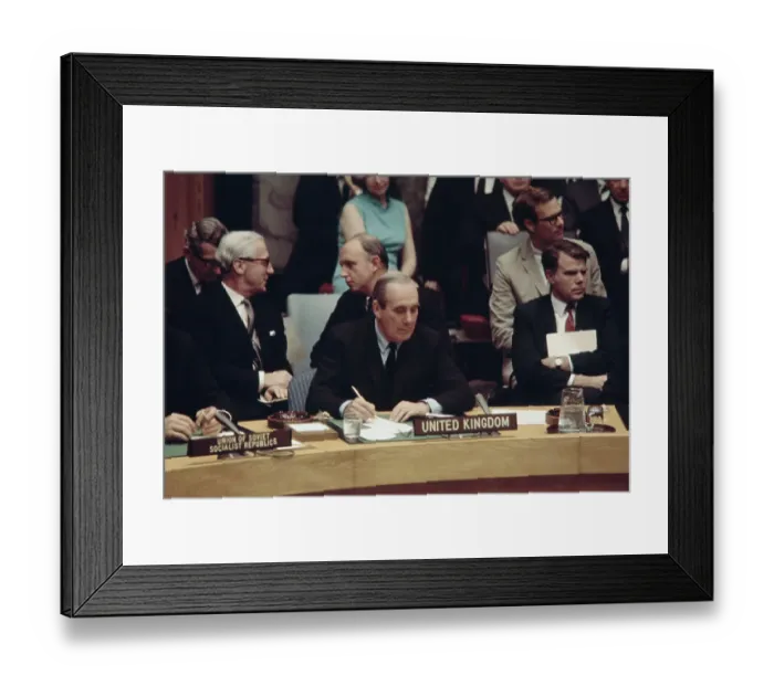 Framed Print : Lord Caradon At UN General Assembly Framed Print : Lord Caradon At UN General Assembly