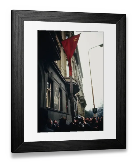 Framed Print : Protest During Soviet Invasion Of Prague