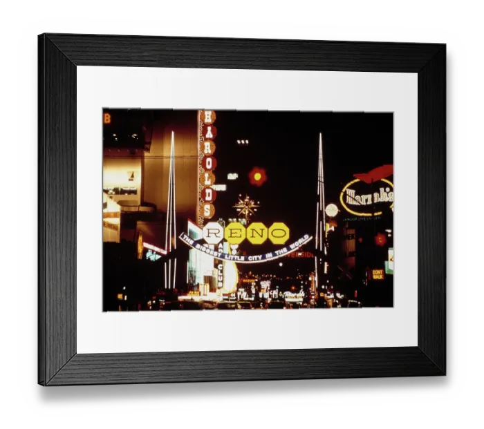 Framed Print : Casino Row, Reno Framed Print : Casino Row, Reno