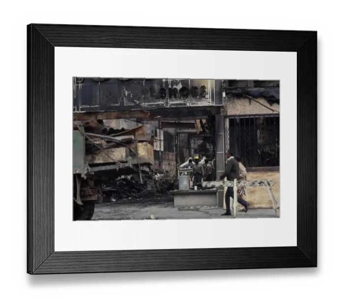 Framed Print : Rebuilding Shoe Shop Framed Print : Rebuilding Shoe Shop