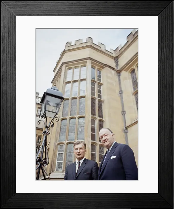 Framed Print : Lord Butler And Denis Marrian Framed Print : Lord Butler And Denis Marrian