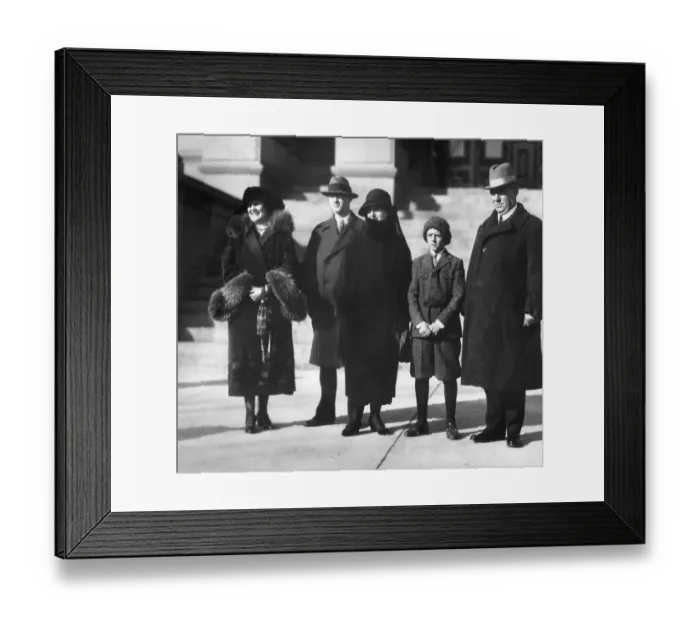 Framed Print : Governor Nellie Tayloe Ross With Family Framed Print : Governor Nellie Tayloe Ross With Family