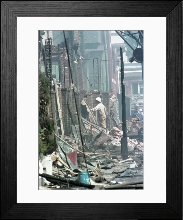 Framed Print : Ruins Of The MOVE Bombing Framed Print : Ruins Of The MOVE Bombing