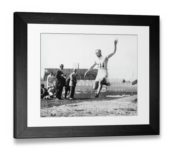 Framed Print : The Long Jump At The Paris Olympic Games
