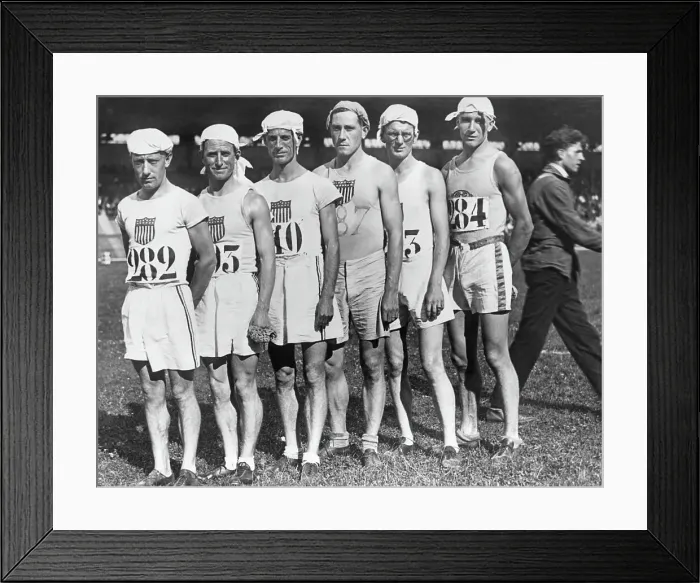 Framed Print : American Marathon Athletes At The Paris Olympics Framed Print : American Marathon Athletes At The Paris Olympics
