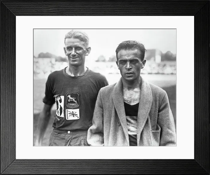 Framed Print : Winners Of The 10, 000 Meter Walk At The Paris Olympics Framed Print : Winners Of The 10, 000 Meter Walk At The Paris Olympics