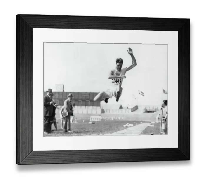 Framed Print : Robert LeGendre Jumping At The Paris Olympics Framed Print : Robert LeGendre Jumping At The Paris Olympics