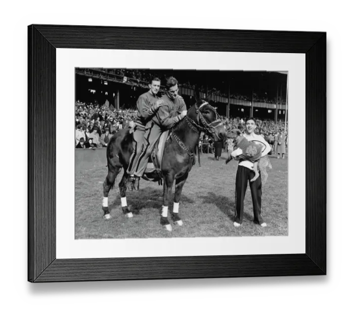 Framed Print : Mascots Meet At Army Vs Notre Dame Grid Game Framed Print : Mascots Meet At Army Vs Notre Dame Grid Game
