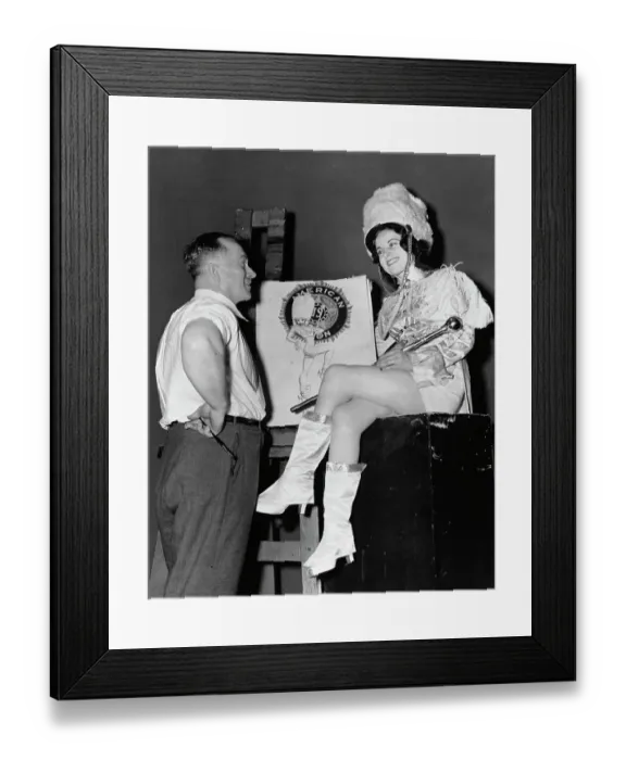 Framed Print : George Petty And Miss Valerie Foley Framed Print : George Petty And Miss Valerie Foley