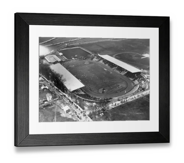 Framed Print : Aerial View Of The Olympic Stadium In Colombes Framed Print : Aerial View Of The Olympic Stadium In Colombes