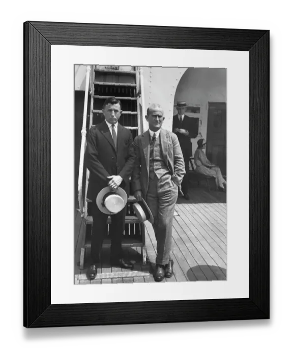 Framed Print : S.S. President Harding Arrives In Europe For The Paris Olympics Framed Print : S.S. President Harding Arrives In Europe For The Paris Olympics