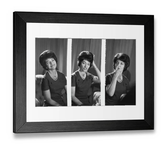 Framed Print : Maria Callas Is Interviewed Framed Print : Maria Callas Is Interviewed