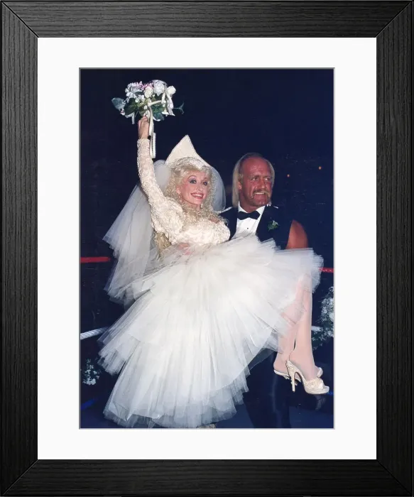 Framed Print : Dolly Parton And Hulk Hogan Having Fun Framed Print : Dolly Parton And Hulk Hogan Having Fun