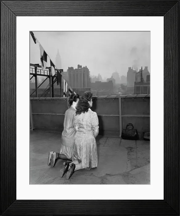 Framed Print : WWII Orphans Arrive in the US Framed Print : WWII Orphans Arrive in the US