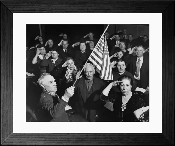 Framed Print : Citizenship Class Framed Print : Citizenship Class