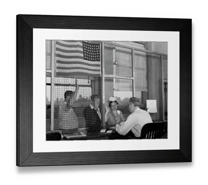Framed Print : Becoming American