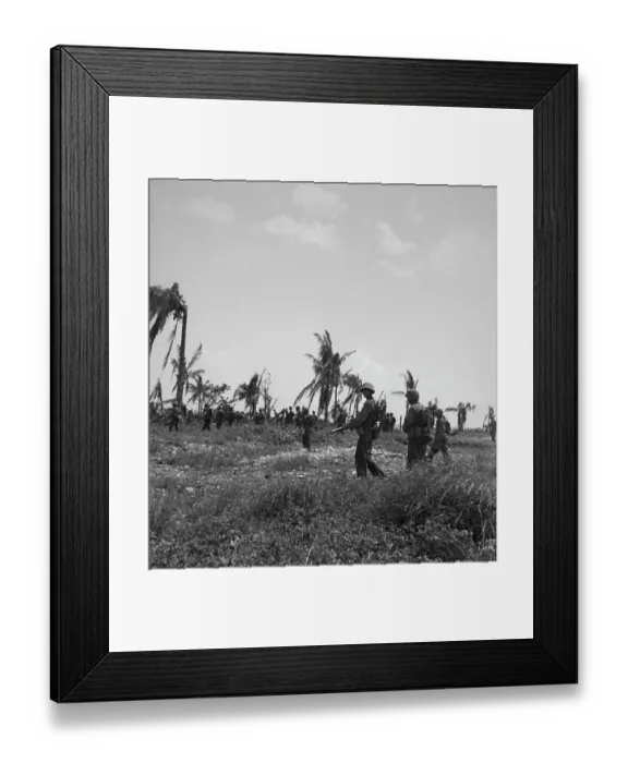 Framed Print : Marines on Orote Peninsula