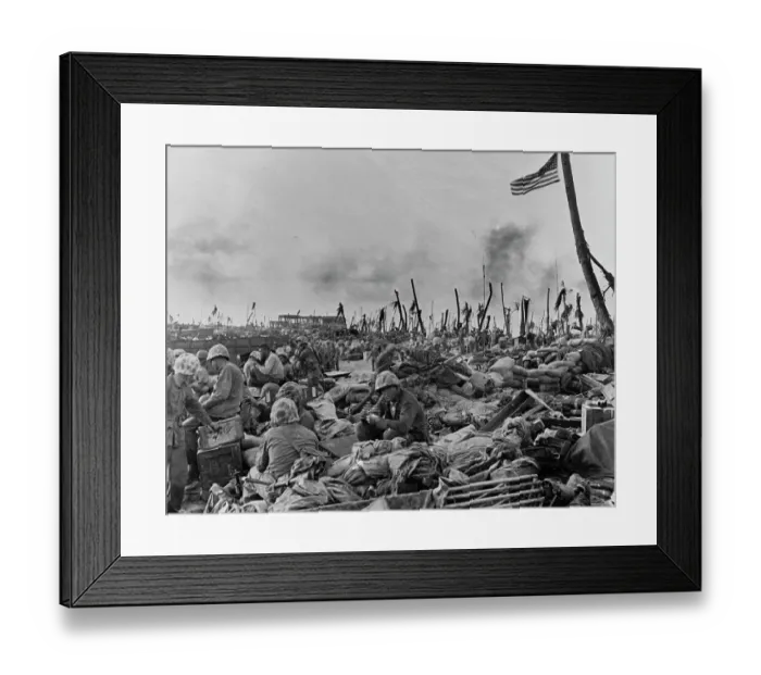 Framed Print : Troops on Rio Island Framed Print : Troops on Rio Island