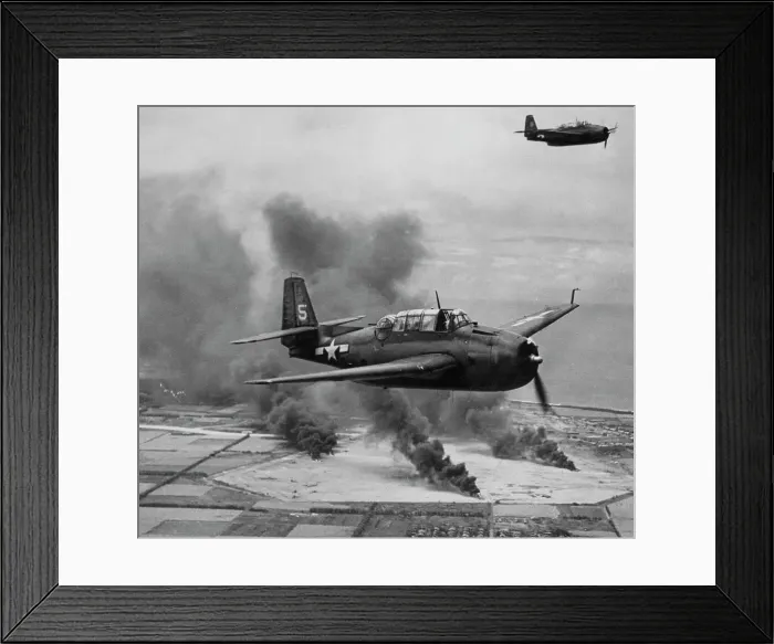 Framed Print : Tinian Air Raid Framed Print : Tinian Air Raid