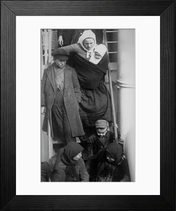 Framed Print : Dutch Immigrants Arrive in the US Framed Print : Dutch Immigrants Arrive in the US