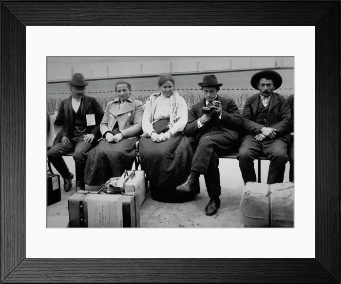 Framed Print : Immigrants at Ellis Island Framed Print : Immigrants at Ellis Island