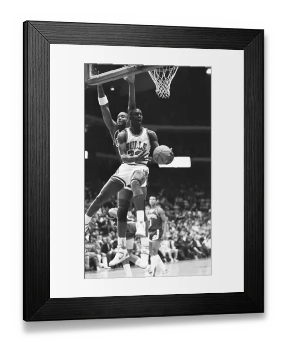 Framed Print : Michael Jordan Goes For Two Points Framed Print : Michael Jordan Goes For Two Points