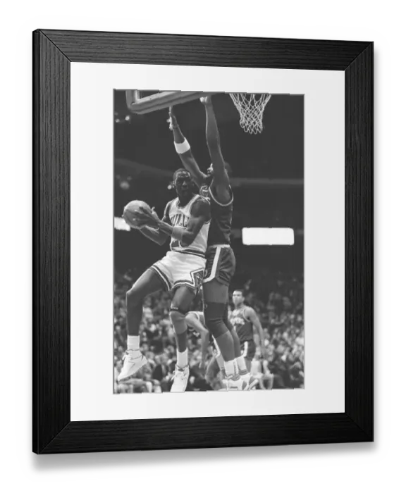 Framed Print : Michael Jordan Goes For Two Points Framed Print : Michael Jordan Goes For Two Points