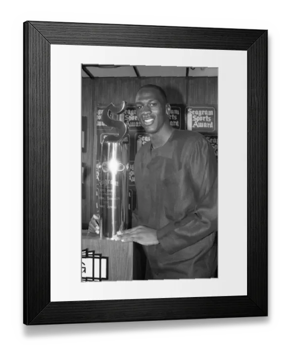 Framed Print : Michael Jordan With Seagram Sports Award Framed Print : Michael Jordan With Seagram Sports Award