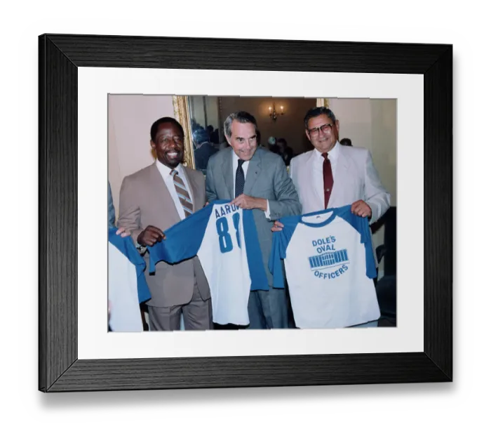 Framed Print : Hank Aaron, Bob Dole And Early Wynn Framed Print : Hank Aaron, Bob Dole And Early Wynn