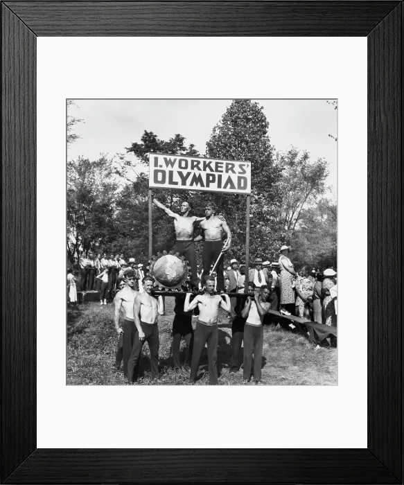 Framed Print : I.Workers Olympiad - Pre Olympics 1936