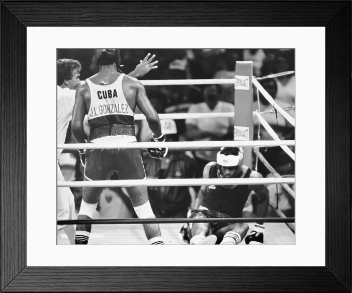 Framed Print : Riddick Bowe Loses - Pan American Games