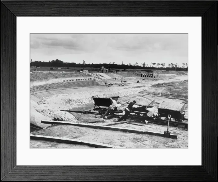 Framed Print : Workers - Pre Olympics 1936 Framed Print : Workers - Pre Olympics 1936