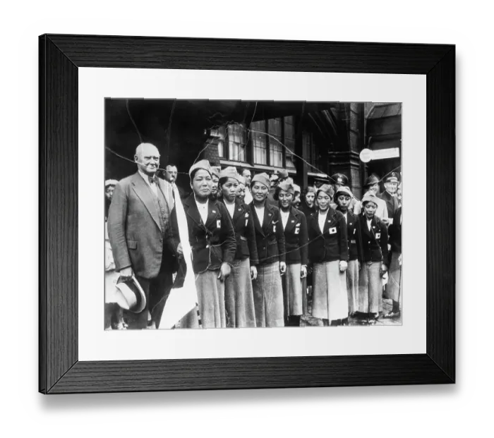 Framed Print : Japanese Women's Team - Olympics 1936 Framed Print : Japanese Women's Team - Olympics 1936