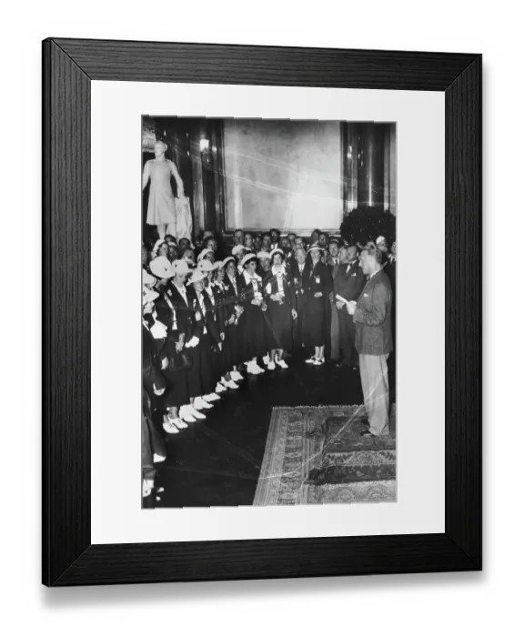 Framed Print : Secretary Of State Welcomes - Olympics 1936 Framed Print : Secretary Of State Welcomes - Olympics 1936