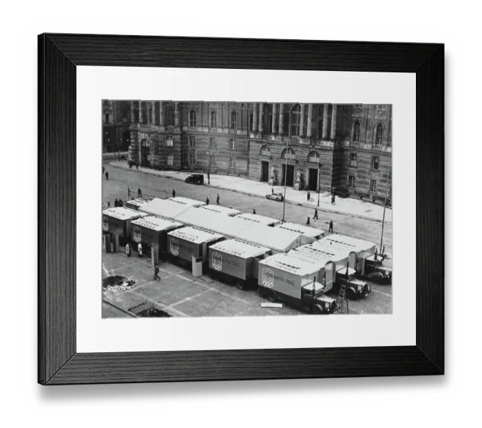 Framed Print : The Olympic Train - Olympics 1936 Framed Print : The Olympic Train - Olympics 1936