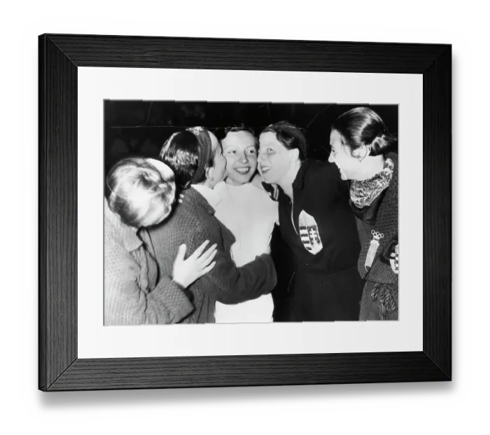 Framed Print : Ilona Elek-Schacherer Wins - Olympics 1936