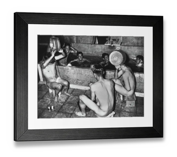 Framed Print : Japanese Olympic Team Bath - Olympics 1936 Framed Print : Japanese Olympic Team Bath - Olympics 1936