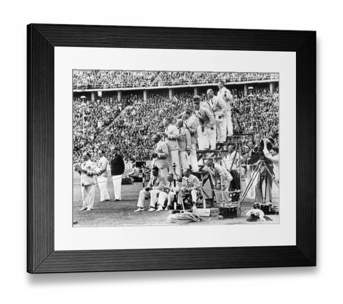 Framed Print : Judges At The Finish Line - Olympics 1936 Framed Print : Judges At The Finish Line - Olympics 1936