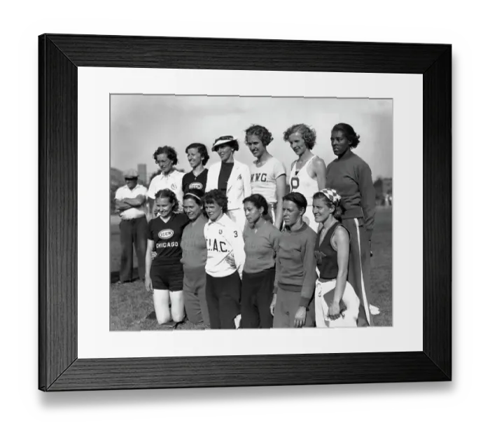 Framed Print : Women's Track & Field Team - Olympics 1936 Framed Print : Women's Track & Field Team - Olympics 1936