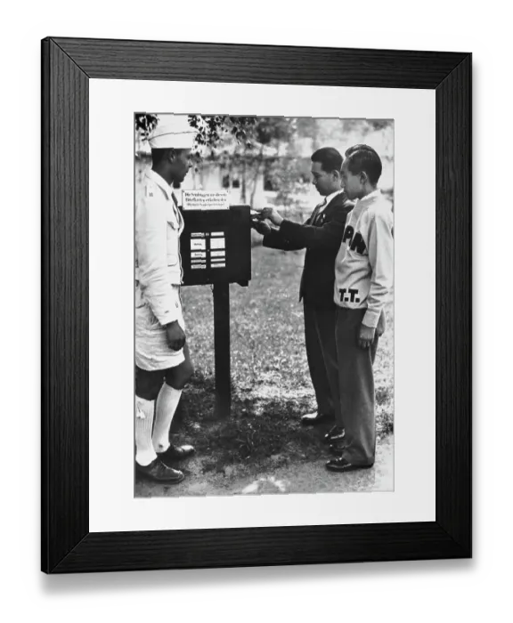Framed Print : Japanese Athletes Post Letters - Olympics 1936 Framed Print : Japanese Athletes Post Letters - Olympics 1936
