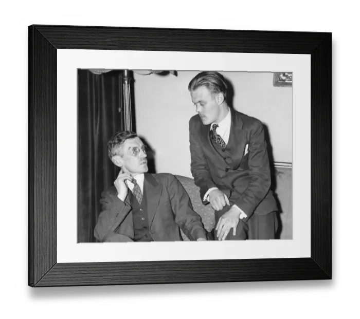 Framed Print : Millar Creighton Speaks With Joseph Gedeon Framed Print : Millar Creighton Speaks With Joseph Gedeon