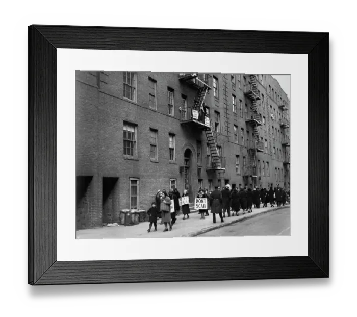 Framed Print : Rent Strike Rally Framed Print : Rent Strike Rally