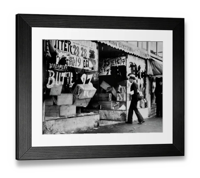 Framed Print : Looted Shop, San Francisco Framed Print : Looted Shop, San Francisco