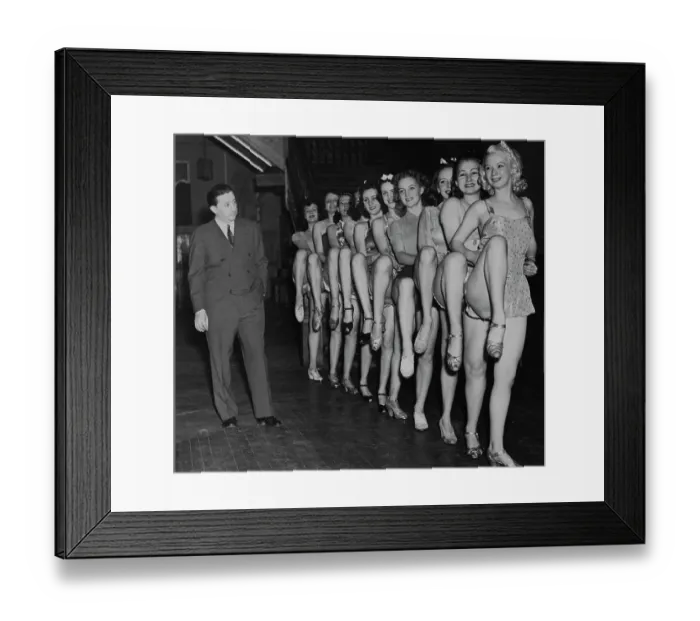 Framed Print : Billy Rose And Aquacade Dancers