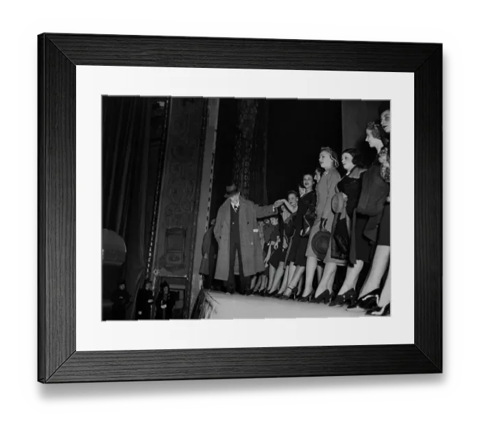 Framed Print : Billy Rose With Dancers Framed Print : Billy Rose With Dancers