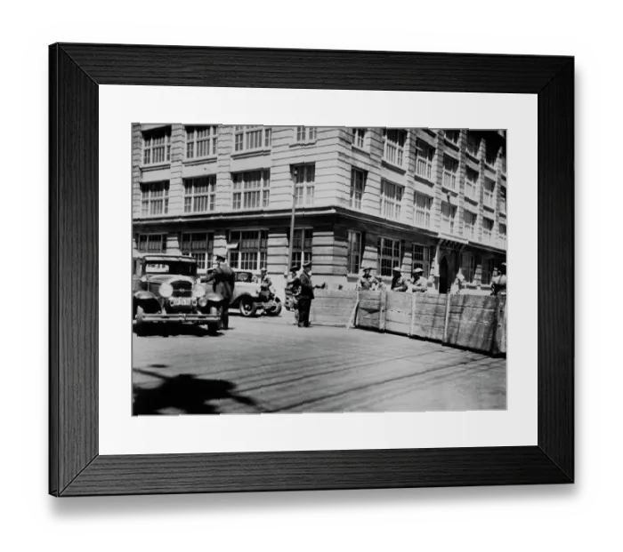 Framed Print : Barricade, San Francisco Framed Print : Barricade, San Francisco